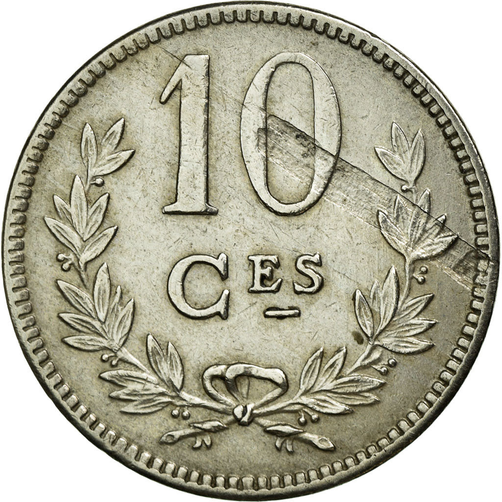 Coin, Luxembourg, Charlotte, 10 Centimes, 1924, EF(40-45), Copper-nickel, KM:34