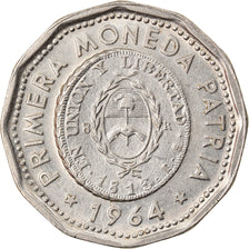 Moneta, Argentina, 25 Pesos, 1964, AU(50-53), Nikiel powlekany stalą, KM:61