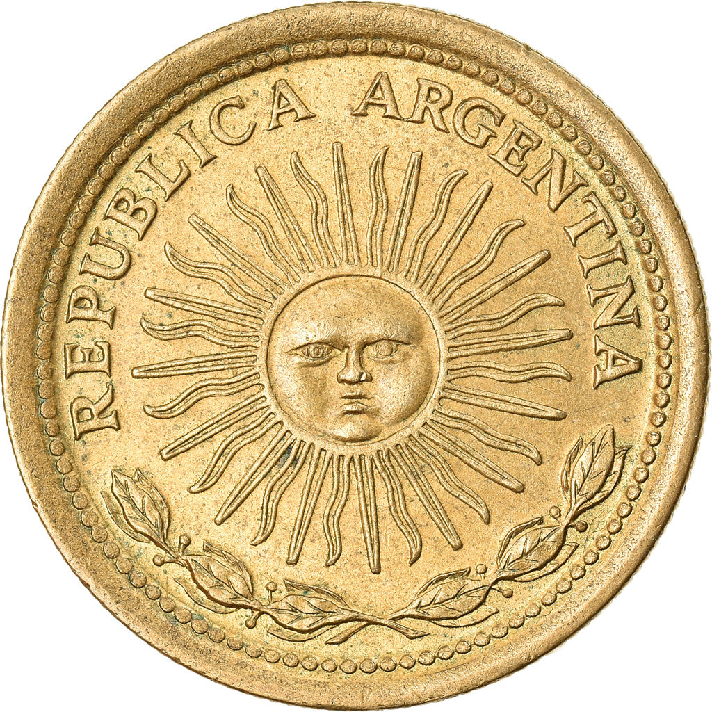 Coin, Argentina, Peso, 1974, EF(40-45), Aluminum-Bronze, KM:69
