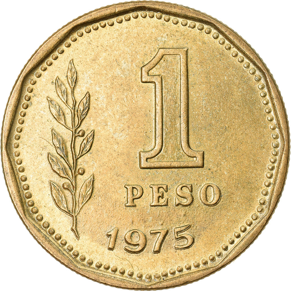 Monnaie, Argentine, Peso, 1975, TTB+, Aluminum-Bronze, KM:69