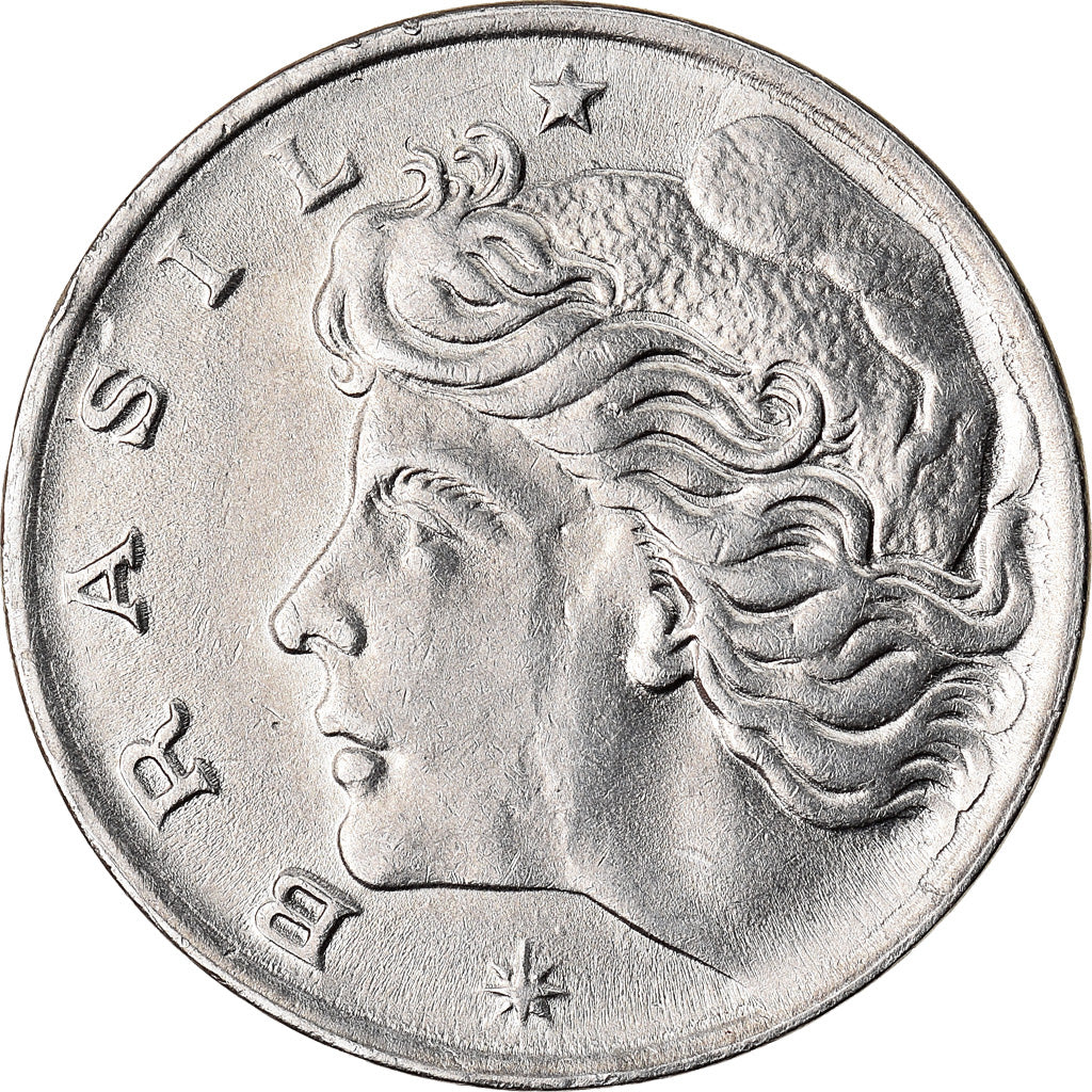 Moeda, Brasil, Centavo, 1969, AU(50-53), Aço Inoxidável, KM:575.2