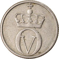 Coin, Norway, Olav V, 10 Öre, 1958, EF(40-45), Copper-nickel, KM:406