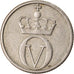 Coin, Norway, Olav V, 10 Öre, 1958, EF(40-45), Copper-nickel, KM:406