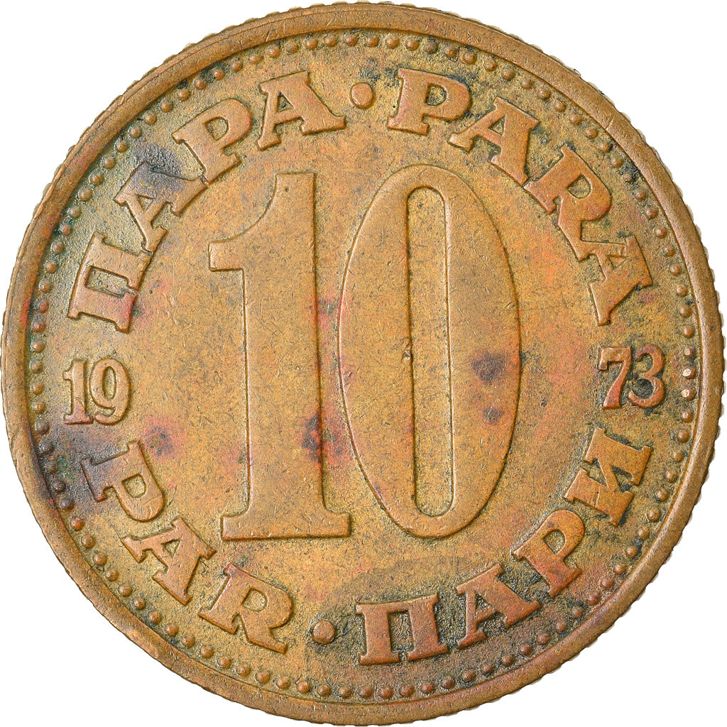 Coin, Yugoslavia, 10 Para, 1973, EF(40-45), Brass, KM:44