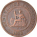 Coin, FRENCH INDO-CHINA, Cent, 1888, Paris, EF(40-45), Bronze, KM:1, Lecompte:40