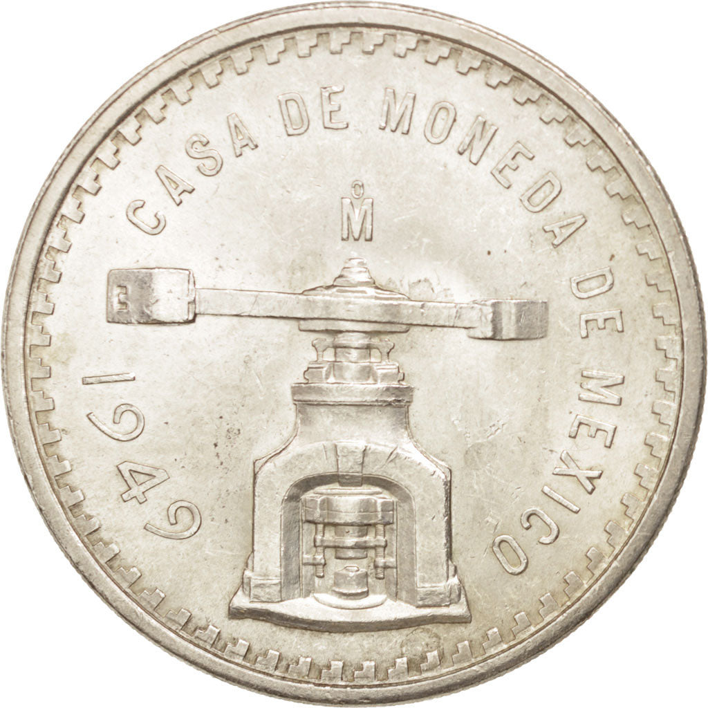 Mexico, Onza, 1949, Mexico City, AU(55-58), Silver, KM:M49a