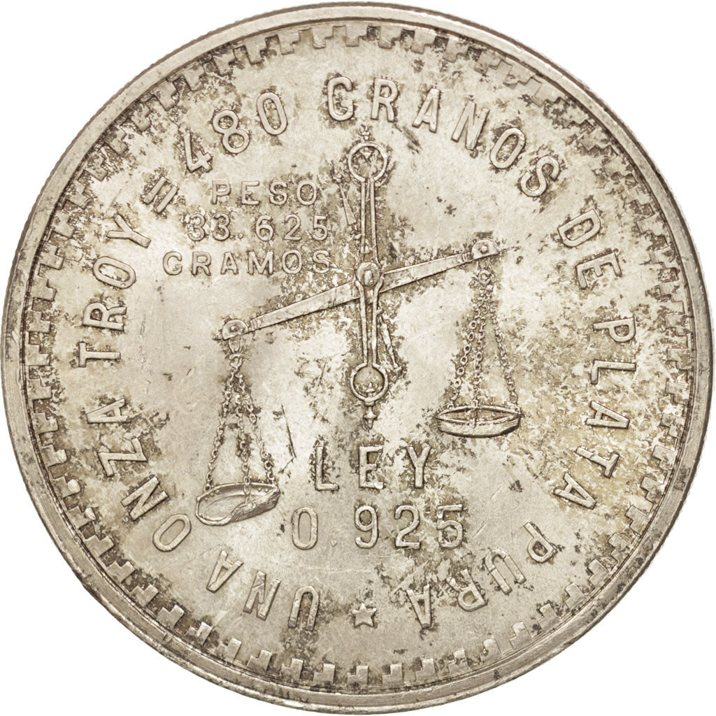 Mexico, Onza, 1949, Mexico City, AU(55-58), Silver, KM:M49a