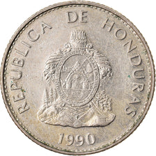 Moneda, Honduras, 20 Centavos, 1990, MBC, Cobre - níquel, KM:83