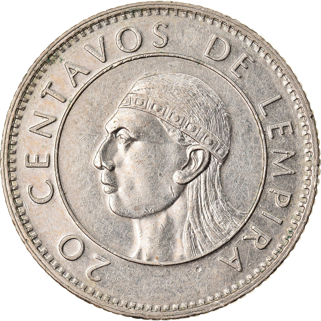 Moneda, Honduras, 20 Centavos, 1990, MBC, Cobre - níquel, KM:83