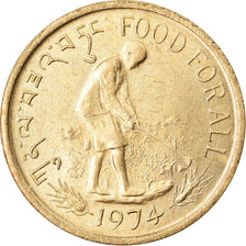Coin, Bhutan, 20 Chetrums, 1974, EF(40-45), Aluminum-Bronze, KM:39