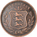 Coin, Guernsey, 8 Doubles, 1889, Heaton, Birmingham, EF(40-45), Bronze, KM:7