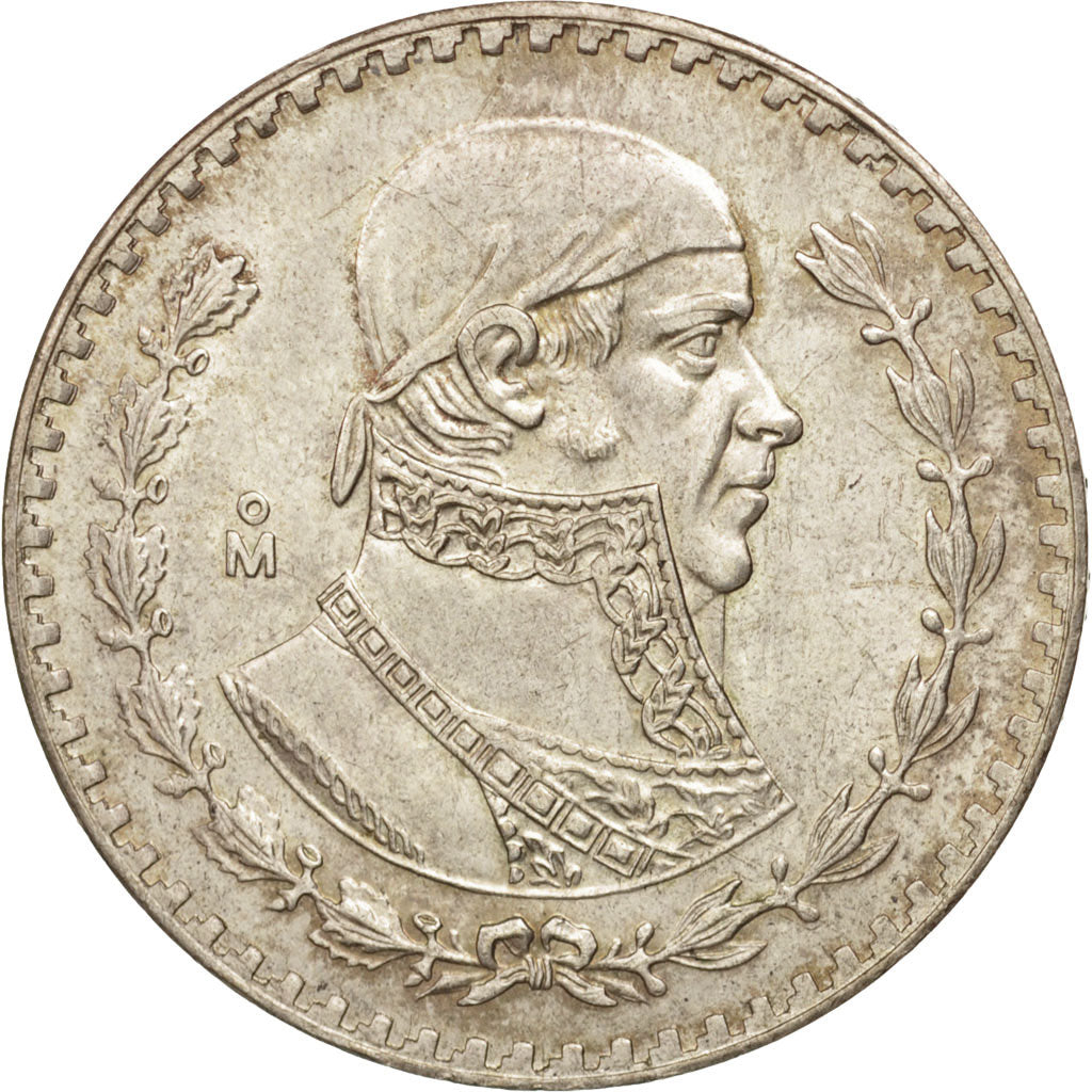 Mexico, Peso, 1957, Mexico City, MS(60-62), Silver, KM:459