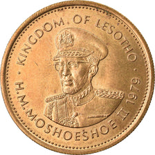 Moneda, Lesotho, Moshoeshoe II, 5 Licente, Lisente, 1979, MBC+, Níquel -