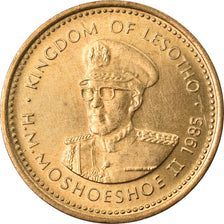 Coin, Lesotho, Moshoeshoe II, Sente, 1985, EF(40-45), Nickel-brass, KM:16