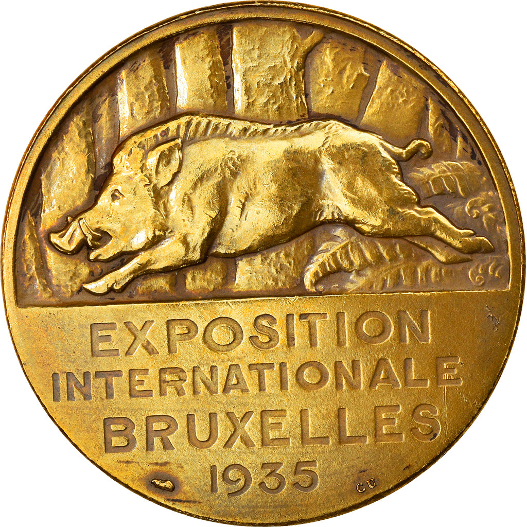 Belgium, Medal, Exposition Internationale de Bruxelles, les Ardennes, Arts &