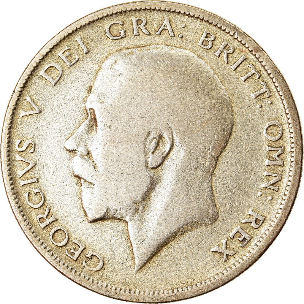 Coin, Great Britain, George V, 1/2 Crown, 1920, VF(20-25), Silver, KM:818.1a