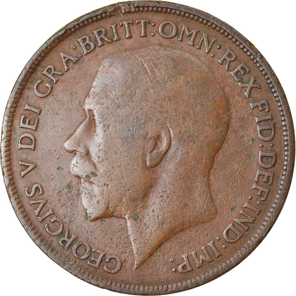 Coin, Great Britain, George V, Penny, 1913, F(12-15), Bronze, KM:810