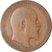 Monnaie, Grande-Bretagne, Edward VII, Penny, 1909, B+, Bronze, KM:794.2