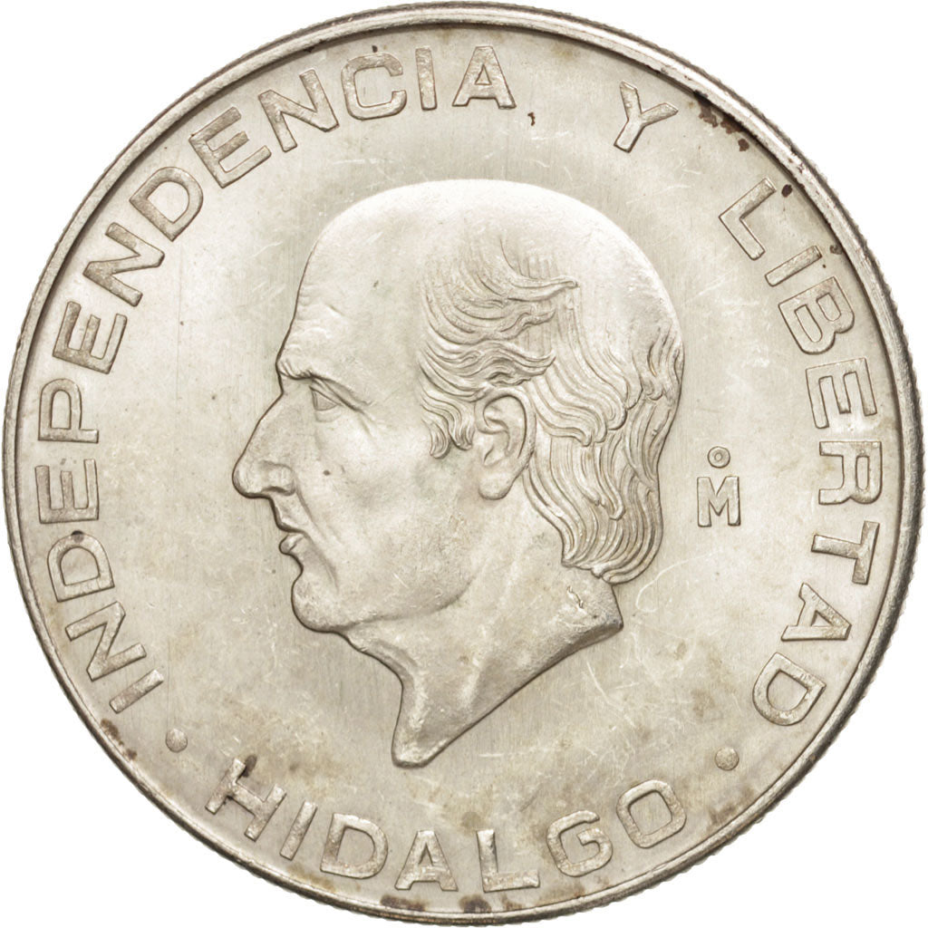 Mexico, 5 Pesos, 1955, Mexico City, AU(55-58), Silver, KM:469