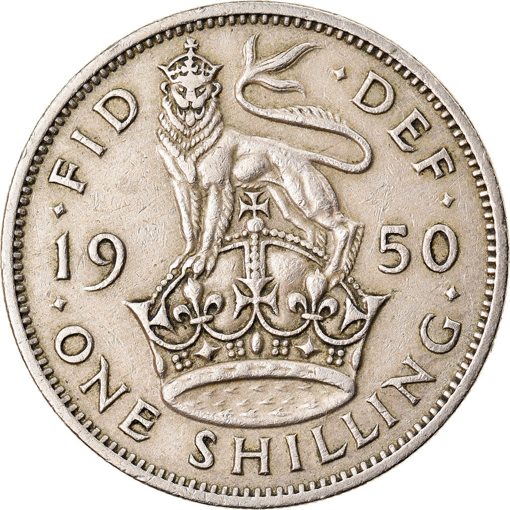 Moneta, Gran Bretagna, George VI, Shilling, 1950, BB, Rame-nichel, KM:877