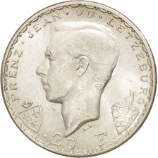 Luxembourg, Charlotte, 20 Francs, 1946, AU(55-58), Silver, KM:47