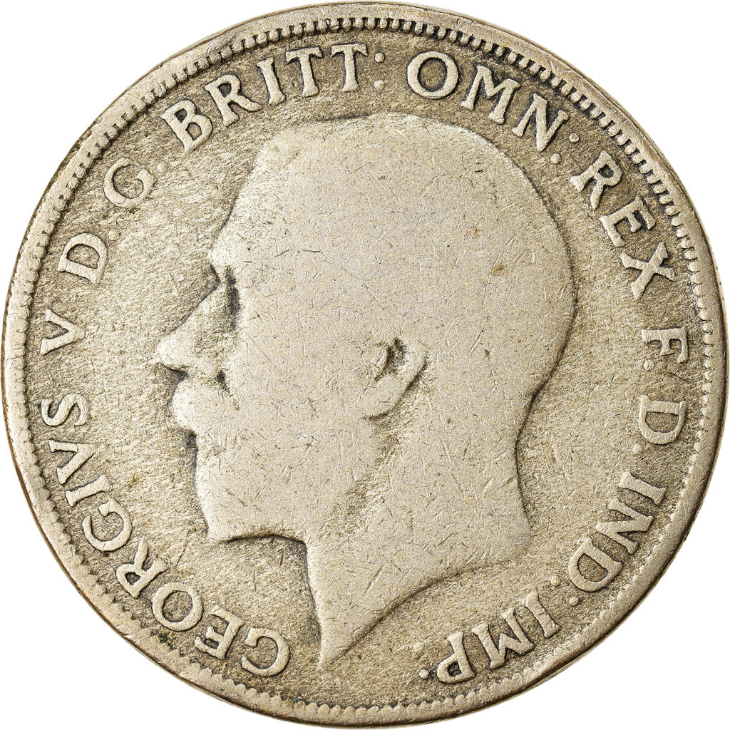 Moneda, Gran Bretaña, George V, Florin, Two Shillings, 1920, BC+, Plata