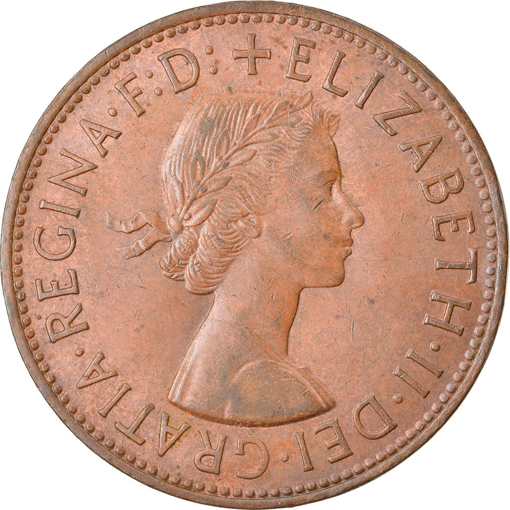 Moneta, Gran Bretagna, Elizabeth II, Penny, 1966, BB, Bronzo, KM:897