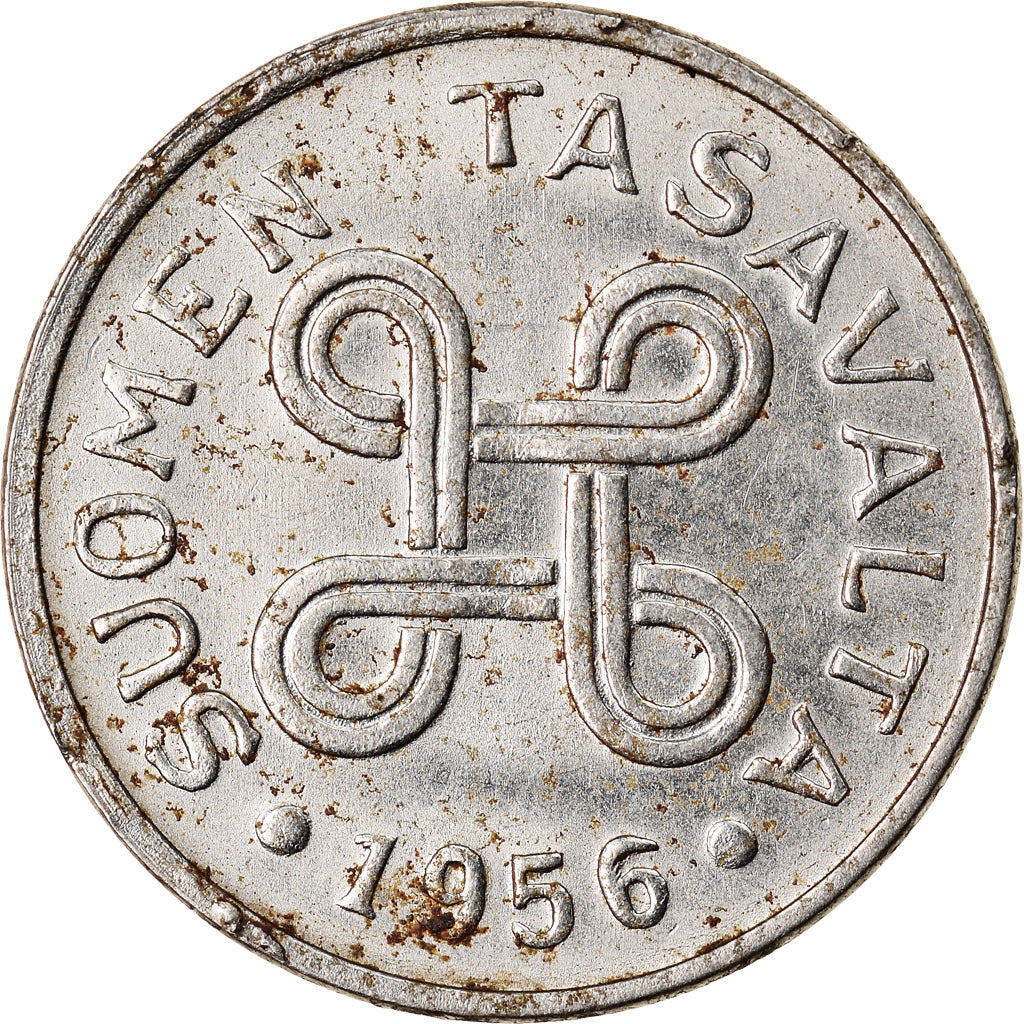 Monnaie, Finlande, Markka, 1956, TTB, Nickel Plated Iron, KM:36a