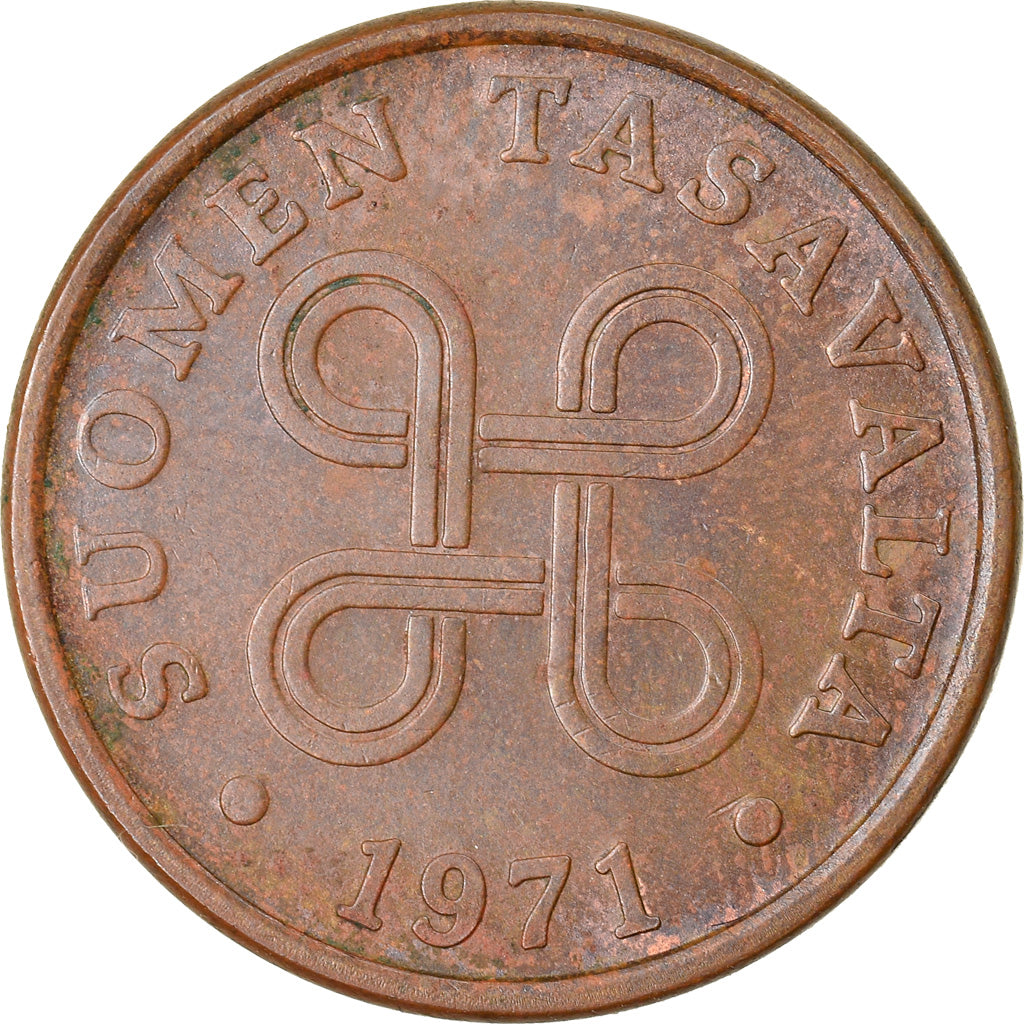 Monnaie, Finlande, 5 Pennia, 1971, TTB, Cuivre, KM:45