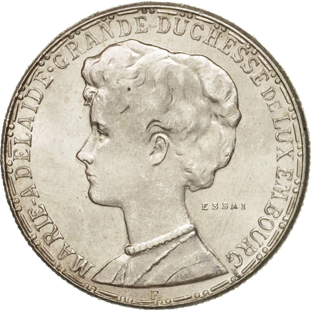 Luxembourg, 2 Francs, 1914, Pattern, MS(63), Silver, KM:E30