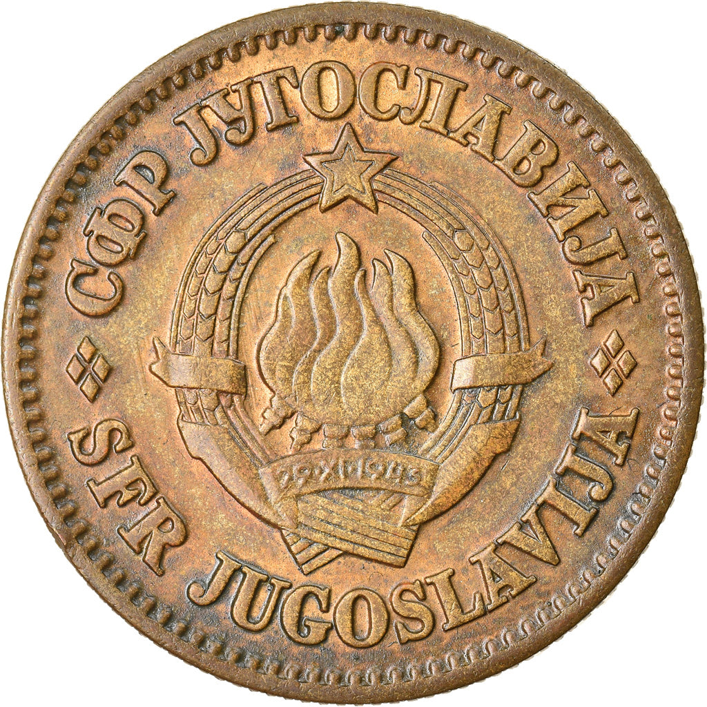 Coin, Yugoslavia, 50 Para, 1973, AU(50-53), Brass, KM:46.1