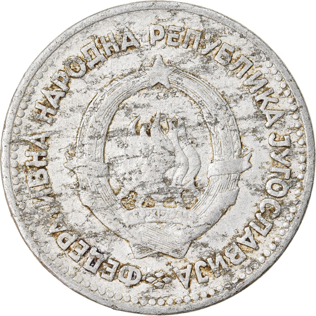 Moneta, Iugoslavia, 5 Dinara, 1953, B+, Alluminio, KM:32