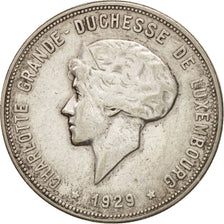 Luxembourg, Charlotte, 10 Francs, 1929, EF(40-45), Silver, KM:39