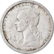 Coin, Madagascar, Franc, 1948, Paris, VF(30-35), Aluminum, KM:3