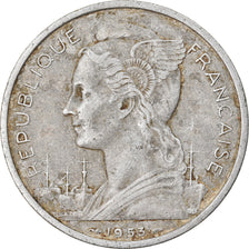 Coin, Madagascar, 5 Francs, 1953, Paris, EF(40-45), Aluminum, KM:5