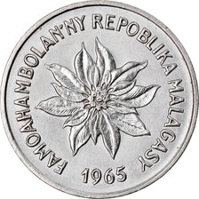 Monnaie, Madagascar, 2 Francs, 1965, Paris, SUP, Stainless Steel, KM:9