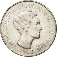 Luxembourg, Charlotte, 100 Francs, 1963, AU(50-53), Silver, KM:52
