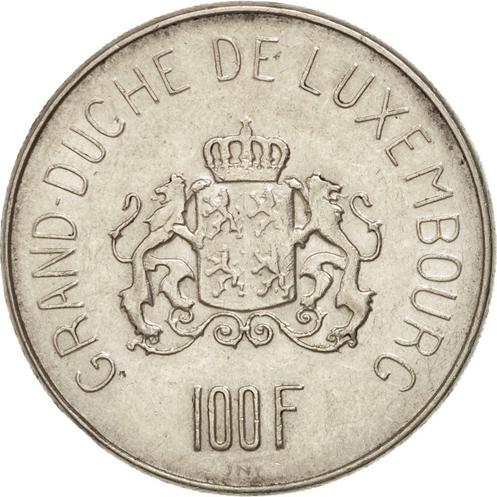 Luxembourg, Charlotte, 100 Francs, 1963, AU(50-53), Silver, KM:52