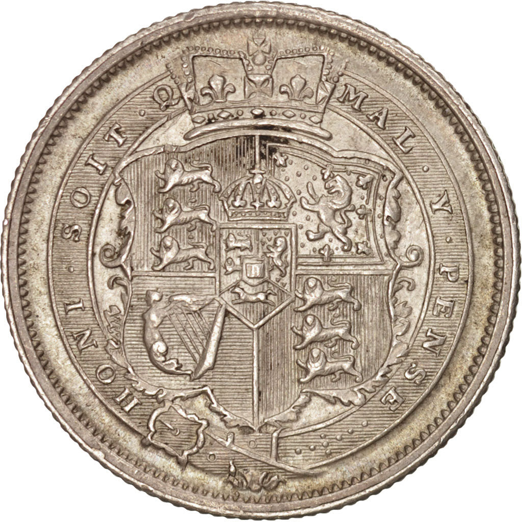 Great Britain, George III, Shilling, 1817, AU(55-58), Silver, KM:666