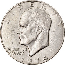 Coin, United States, Eisenhower Dollar, Dollar, 1974, U.S. Mint, Philadelphia