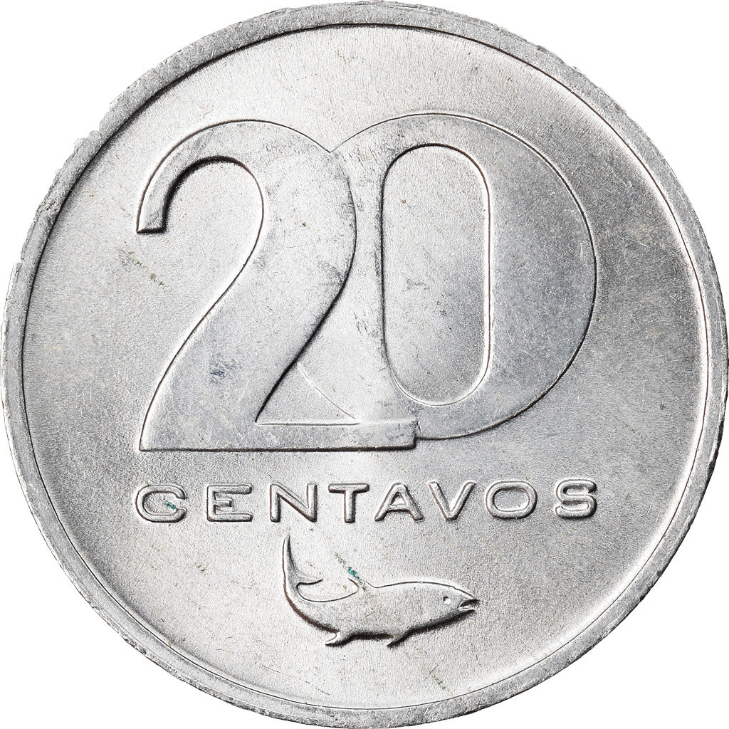 Coin, Cape Verde, 20 Centavos, 1977, EF(40-45), Aluminum, KM:15