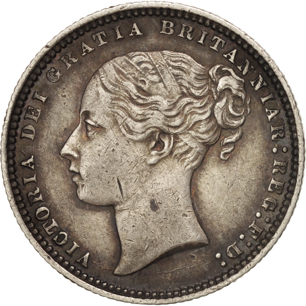 Great Britain, Victoria, Shilling, 1872, AU(50-53), Silver, KM:734.2