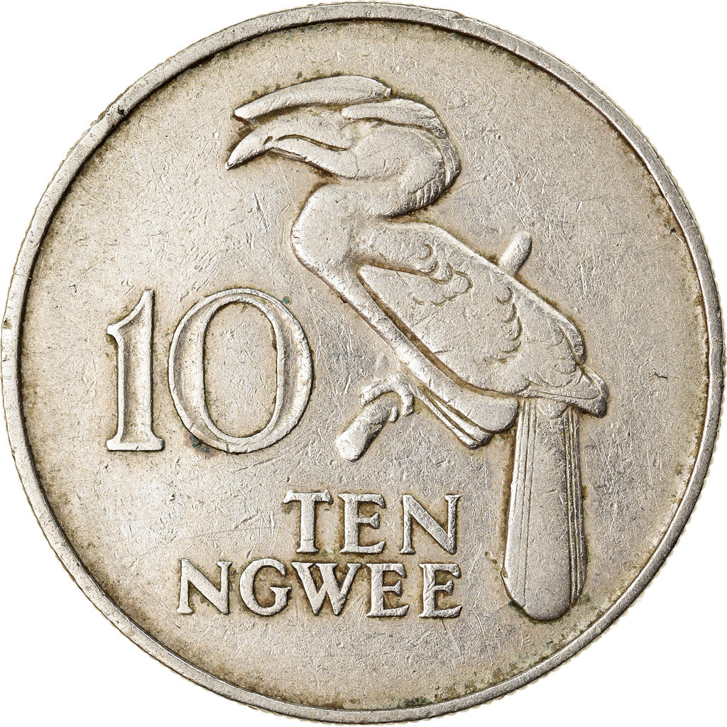 Monnaie, Zambie, 10 Ngwee, 1968, British Royal Mint, TTB, Copper-Nickel-Zinc