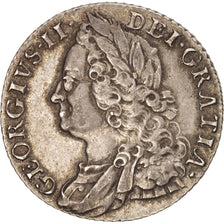 Great Britain, George II, Shilling, 1758, AU(50-53), Silver, KM:583.3