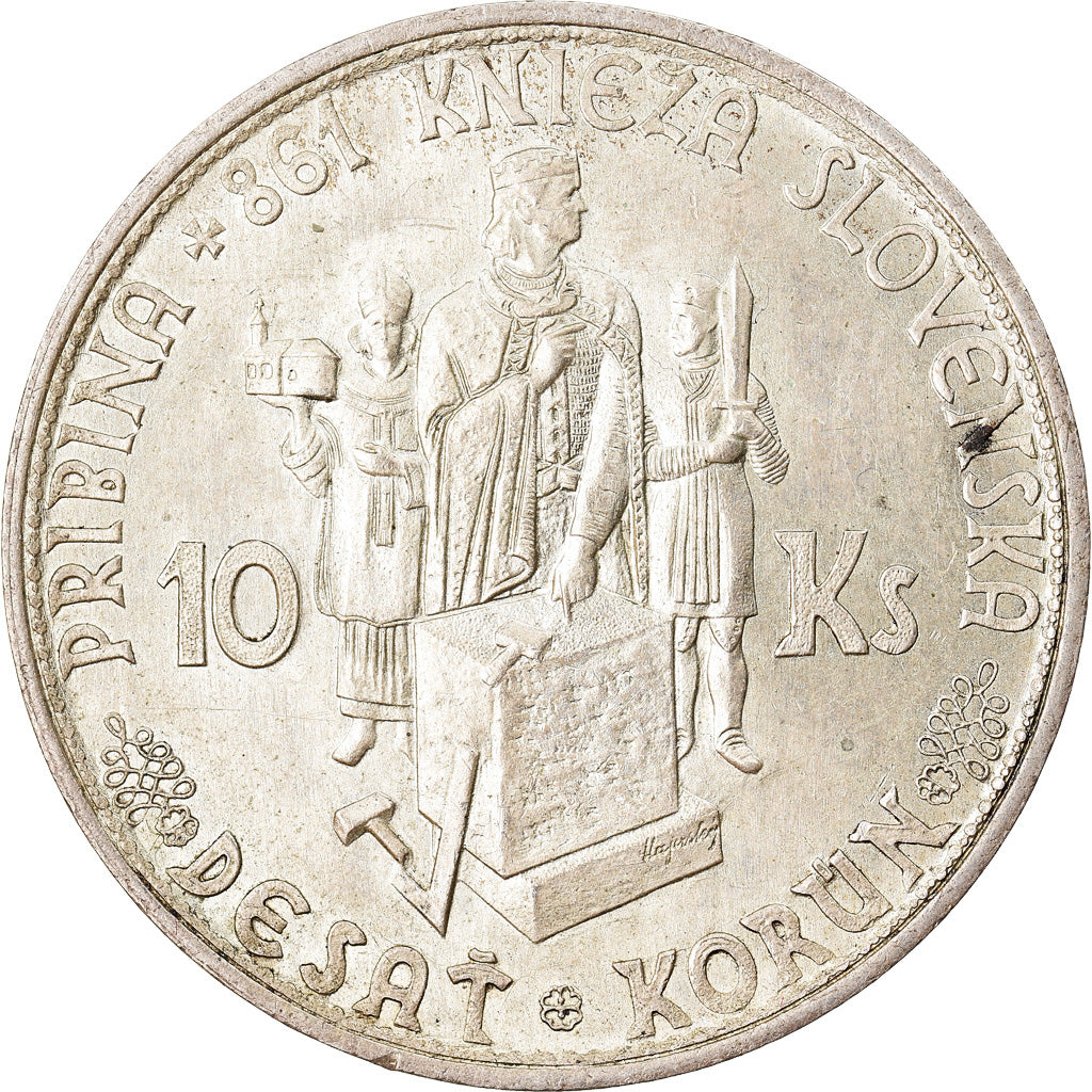 Münze, Slowakei, 10 Korun, 1944, SS, Silber, KM:9.2