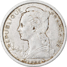 Coin, Comoros, 2 Francs, 1964, Paris, VF(30-35), Aluminum, KM:5