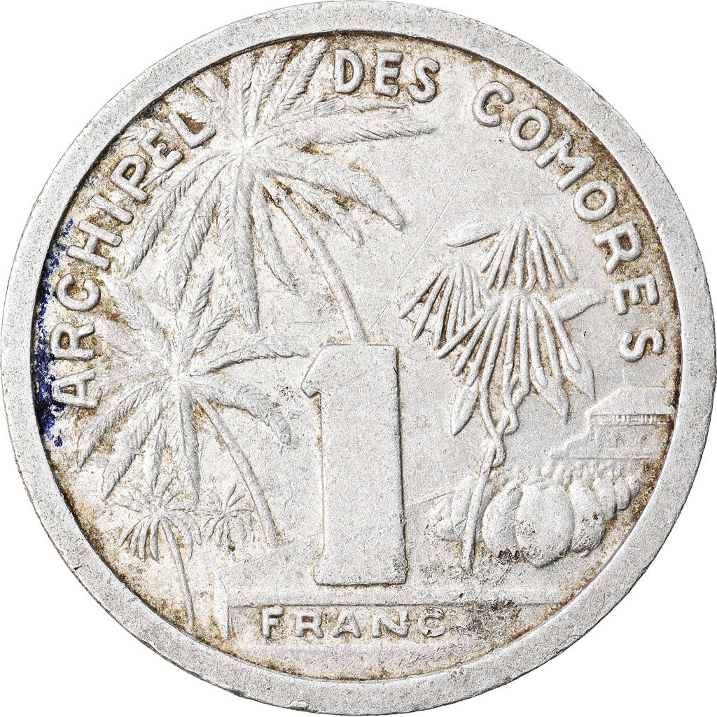 Coin, Comoros, Franc, 1964, Paris, VF(20-25), Aluminum, KM:4