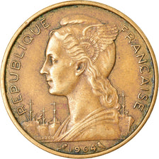 Coin, Comoros, 20 Francs, 1964, Paris, EF(40-45), Aluminum-Bronze, KM:8
