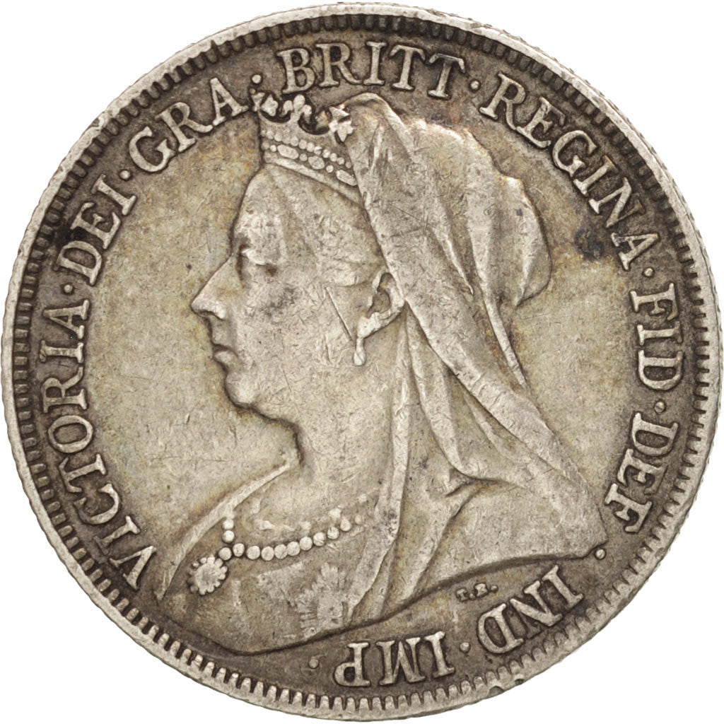 Great Britain, Victoria, Shilling, 1896, AU(50-53), Silver, KM:780