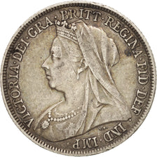 Great Britain, Victoria, Shilling, 1896, AU(50-53), Silver, KM:780